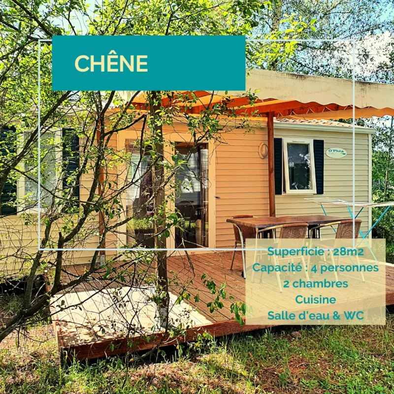Mobil-Home Chêne - 2 Chambres