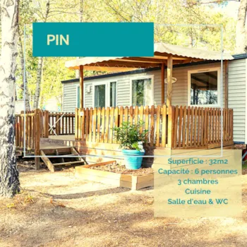 Huuraccommodatie(s) - Stacaravan 3 Slaapkamers - Camping Le Chêne du Lac