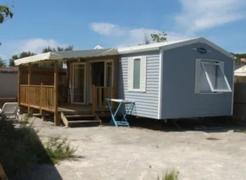 Mietunterkunft - Mobile-Home Luxe  With Sea View (With Air Conditioning) - Camping CAP LEUCATE  /  MER SABLE SOLEIL