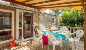 Mietunterkunft - Comfort Xl | 34M² | Klimaanlage | 3 Schlafzimmer | Hochterrasse - - Camping Marvilla Parks - Les Lacs du Verdon