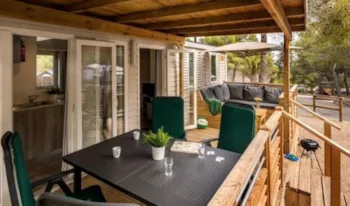 Mietunterkunft - Premium Exclusive | 31M² | Klimaanlage + Tv | 2 Schlafzimmer | Lounge Terrasse - - Camping Marvilla Parks - Les Lacs du Verdon