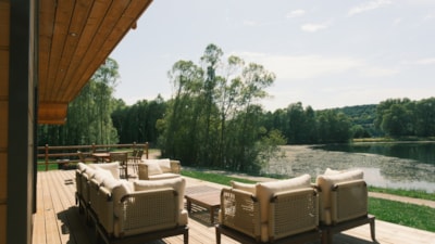 Canadian lakeside house