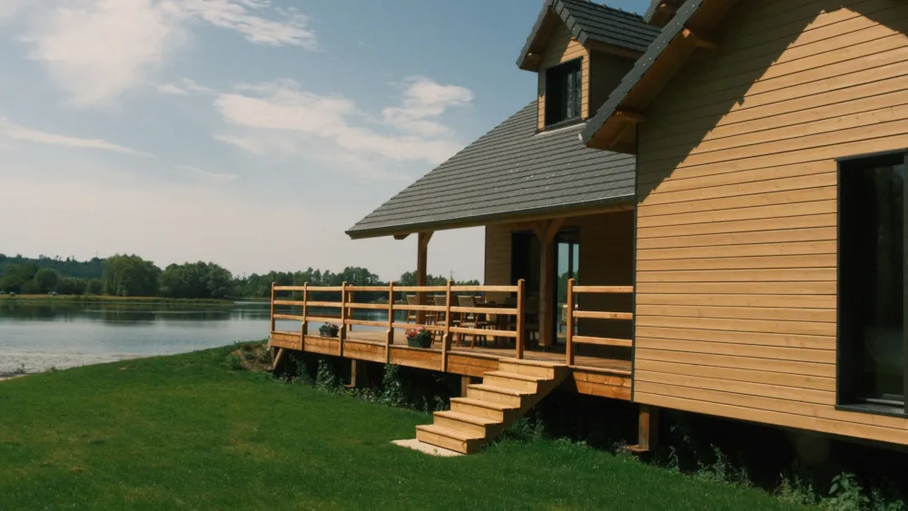 Location - Maison Canadienne Au Bord Du Lac - LieuDieu, Domaine de Campagne