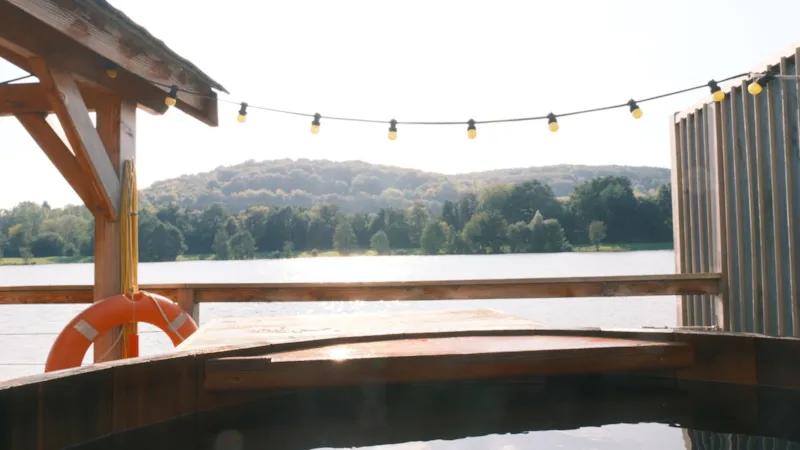Cabane Sur L'eau Avec Bain Nordique Privatif