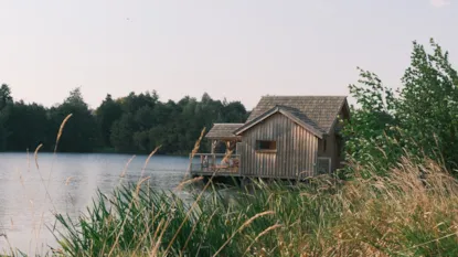 Cabaña Flotante Con Baño Nórdico Privado