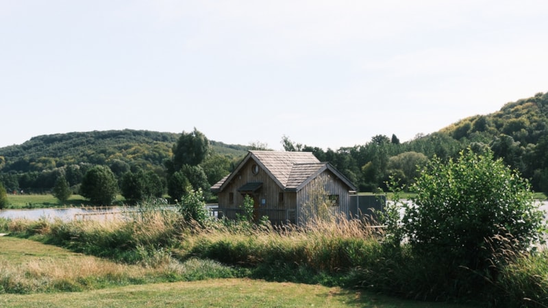 Floating hut  with private Nordic bath