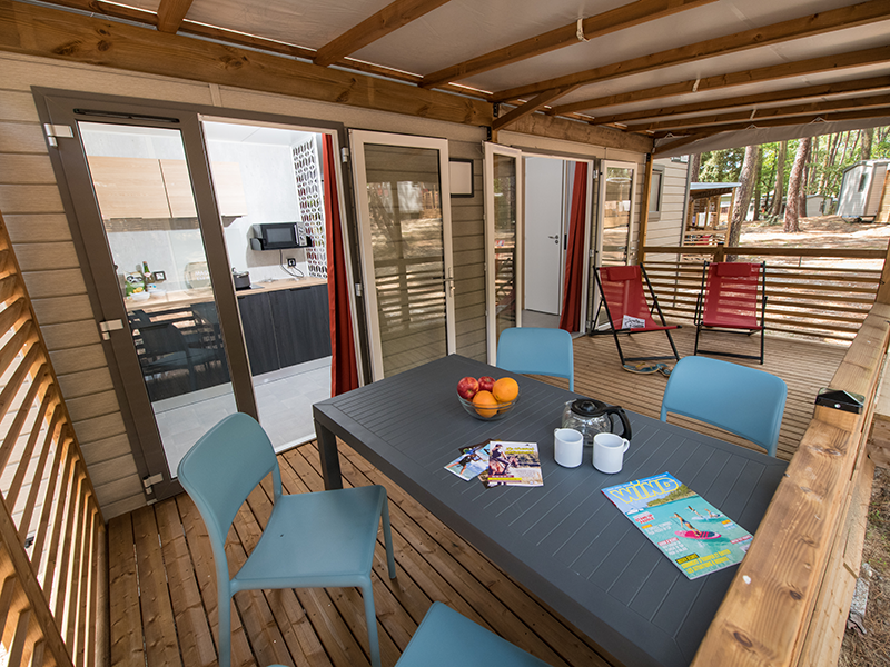 Mobil-home 2 ch. climatisé
