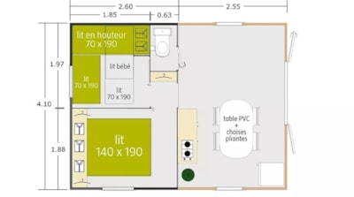 Tit'Home Bois- 2 rooms (no private bathroom or shower except WC) — 9
