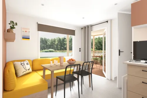 Huuraccommodatie(s) - Stacaravan Valmorel 25 M² 2 Slaapkamers - image n°2 - Camping Marie France