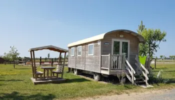 Mietunterkunft - Roulotte Confort 28 M² - 2 Zimmer - Camping La Dive