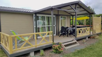 Mietunterkunft - Hütte Prestige Spa 35M² - 3 Zimmer - Camping La Dive