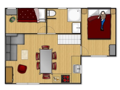 Chalet CHATEAU - 3 bedrooms