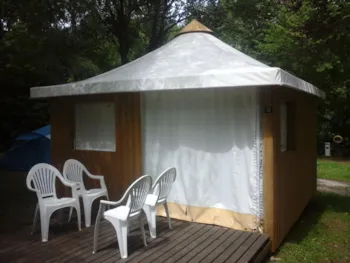 Location - Lodge Eco (Sans Sanitaire) - 2 Espaces Nuit - Camping Les Chalets du Lac Belcaire ****
