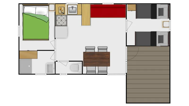 Chalet Marmotte - 2 Chambres