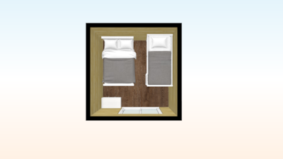 Cabane CAHUTE (without sanitary facilities) - 1 sleeping area
