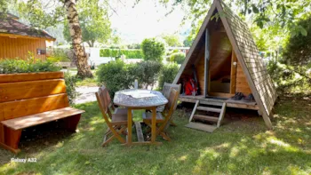 Location - Cabane Refuge (Sans Sanitaires) - Camping Les Chalets du Lac Belcaire ****