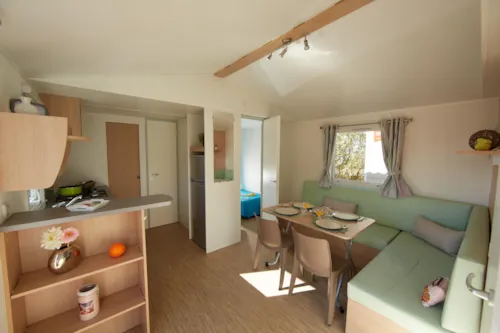 Location - Mobil-Home 2 Chambres + Climatisation - image n°1 - Camping Le Moulin Brûlé