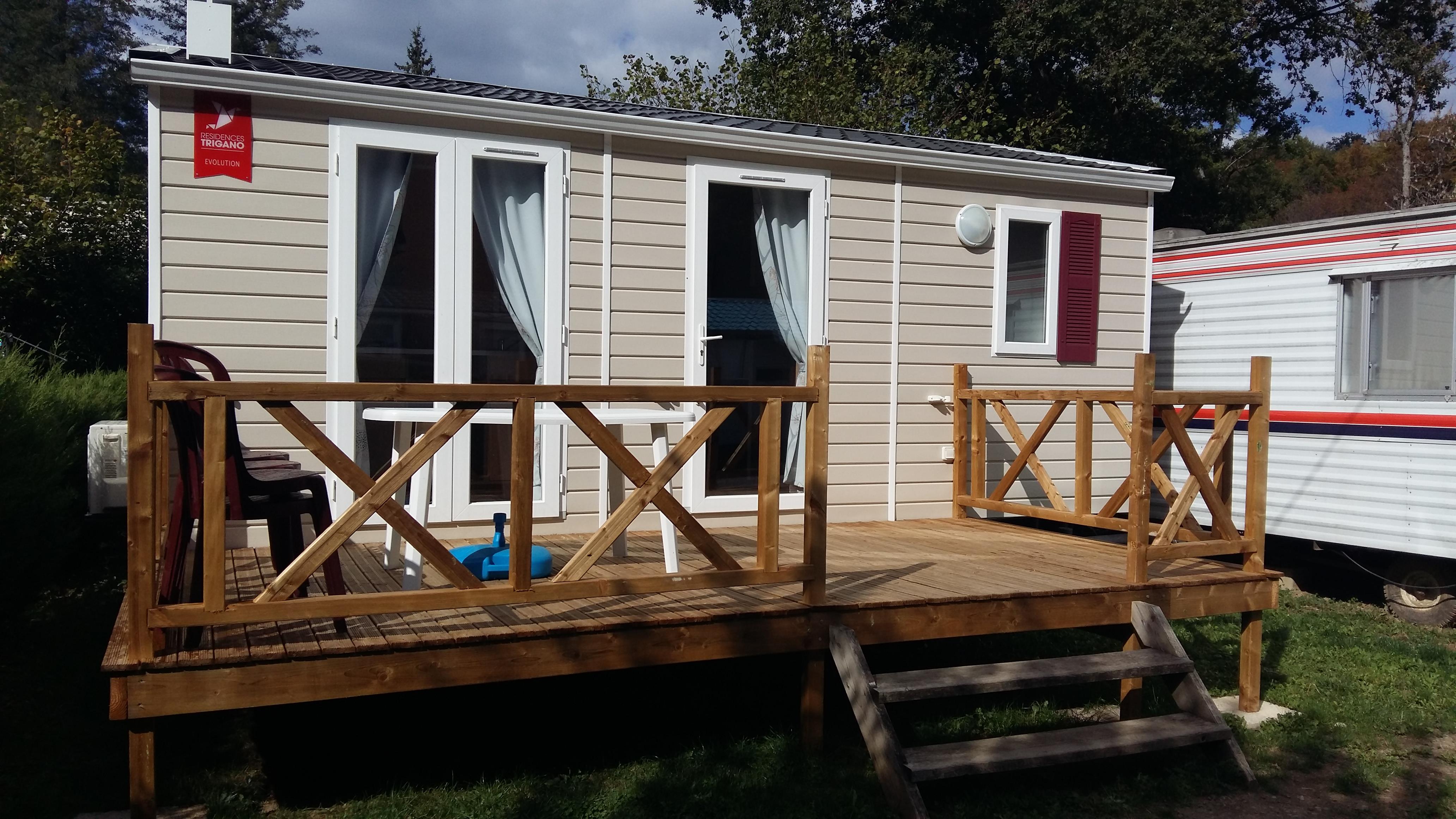 Accommodation - Mobile Home 2 Bedrooms + Air-Conditioning - Camping Le Moulin Brûlé