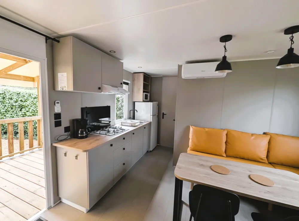 Location - Mobil-Home Mercure Climatisé 2 Chambres - Villa Campista
