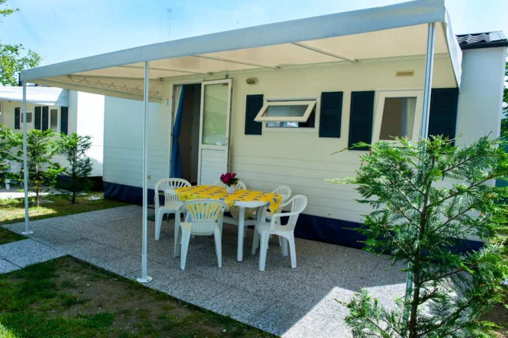 Mietunterkunft - Mobilheim 4 + Auto + Wc + Tv + Klimaanlage - Camping Parco Capraro