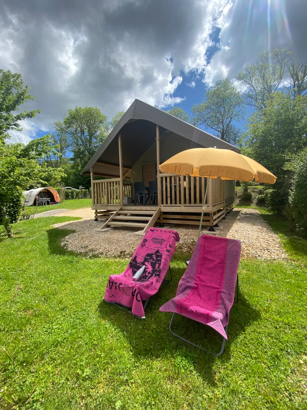 Location - Tente Lodge - Camping Les 12 Cols