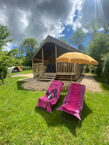 Mietunterkunft - Lodge-Zelt - Camping Les 12 Cols