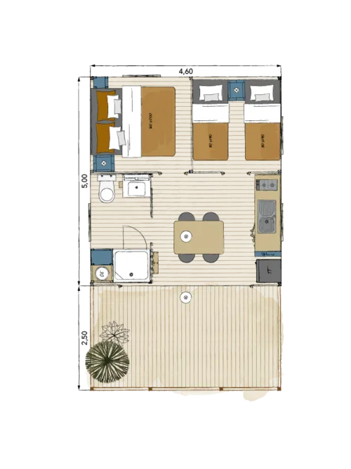 Location - Tente Lodge - image n°10 - Camping Les 12 Cols