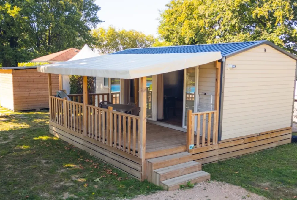 Accommodation - Mobile Home Oklaoma 3 - 30M² - 3 Bedrooms - Camping Oasis des Dombes