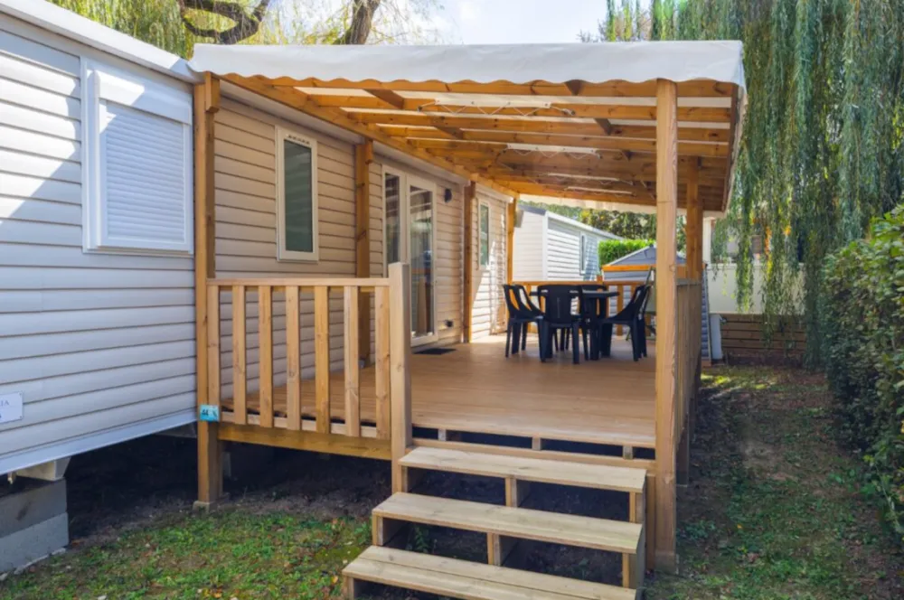 Accommodation - Mobile Home Indiana 2  - 40M² - 2 Bedrooms - Camping Oasis des Dombes