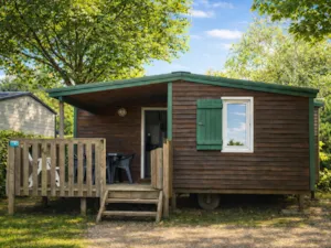 Locatif - Fisherman's hut - 30m² - 2 bedrooms - Camping Oasis des Dombes