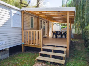 Locatif - Indiana 2  - 40m² - 2 bedrooms - Camping Oasis des Dombes