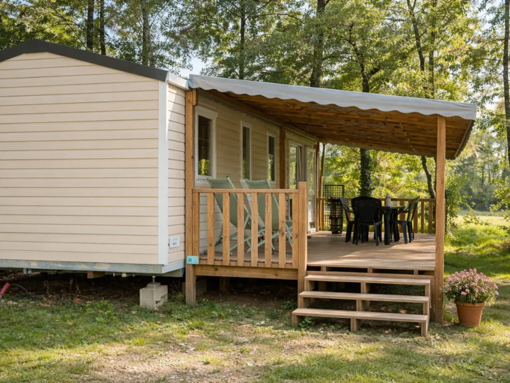 Location - Indiana 3 - 40M² - 3 Chambres - 2 Salles De Bain - Camping Oasis des Dombes