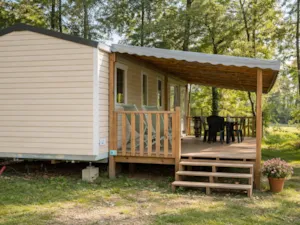 Locatif - Indiana 3 - 40m² - 3 bedrooms - 2 bathrooms - Camping Oasis des Dombes