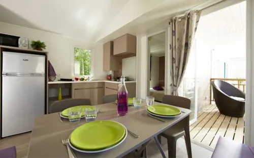 Mietunterkunft - Mobilheim 2 Zimmer - image n°3 - Clico Chic - Camping L'Aloua