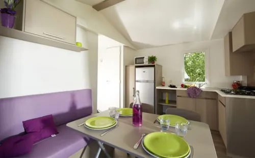 Mietunterkunft - Mobilheim 2 Zimmer - image n°2 - Clico Chic - Camping L'Aloua
