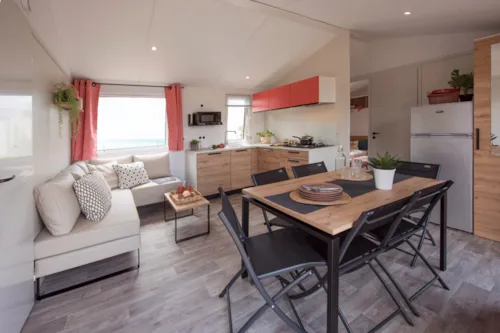 Huuraccommodatie(s) - Stacaravan 3 Slaapkamers - New Toscane - image n°4 - Clico Chic - Camping L'Aloua