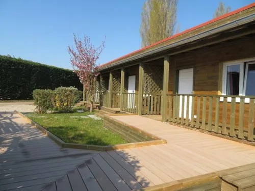 Chambre - Chambre Chalet Motel - Pmr (Adapté Pour Personnes À Mobilité Réduite) - image n°3 - La Ferme des Epinettes