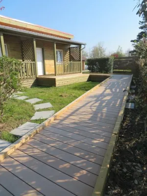 Chambre - Chambre Chalet Motel - PMR (adapté pour personnes à mobilité réduite) - La Ferme des Epinettes