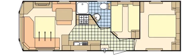 Vintage Mobilhome Atlas 2 Chambres Terrasse