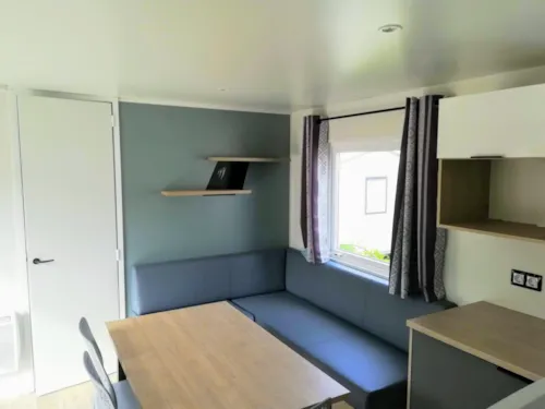 Mietunterkunft - Mobilheim Lodge Grand Confort 3 Schlafzimmer Terrasse - image n°2 - Camping de la Belle Etoile
