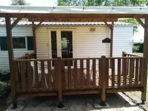 Locatif - Mobilhome Cottage comfort 2 bedrooms covered terrace - Camping de la Belle Etoile