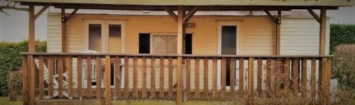 Mietunterkunft - Vintage Mobilhome Cottage Continental 2 Bedrooms Covered Terrace - image n°1 - Camping de la Belle Etoile