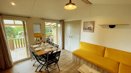 Mietunterkunft - Mobilheim Nirvana Grand Confort 3 Schlafzimmer Terrasse - image n°7 - Camping de la Belle Etoile