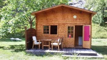 Location - Chalet Grand Confort Les Marmottes & Les Voyageurs 31M² - Tout Équipé - Formule Gite - Camping Mandala