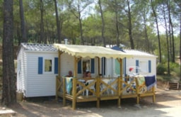 Mietunterkunft - Mobilhome Confort Titania 35-37M² 3 Habitacions - Flower Camping Les Cadenières