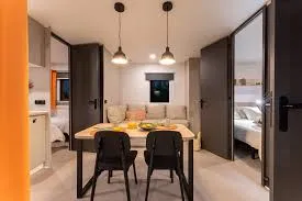 New // Mobil Home Premium 32 M2 2 Chambres Clim Tv Lave Vaisselle