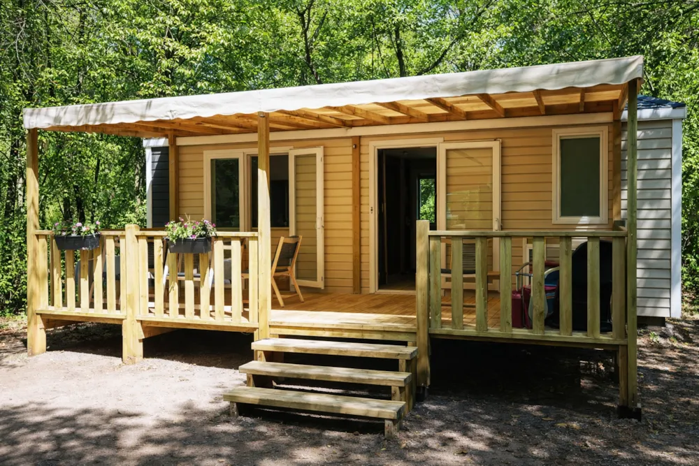 Location - New // Mobil Home Premium 37 M2 3 Chambres Clim Tv Wifi Lave Vaisselle - Flower Camping Les Cadenières