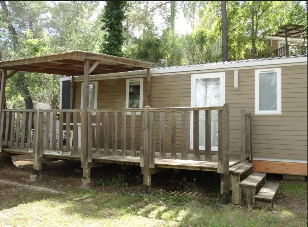 Location - Mobil-Home Confort 35M²/37M² 3 Chambres - Avec Clim - Flower Camping Les Cadenières