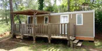 Location - New // Mobil-Home Premium 37M² 3 Chambres Clim Tv Wifi Lave Vaisselle - Flower Camping Les Cadenières