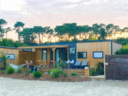 Mietunterkunft - Cottage Tiaré L'île Premium 3 Zimmer / 2 Badezimmer - Klimaanlage - Camping Sandaya Maguide